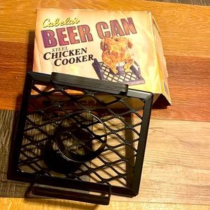 New Cabelas Beer can chicken cooker